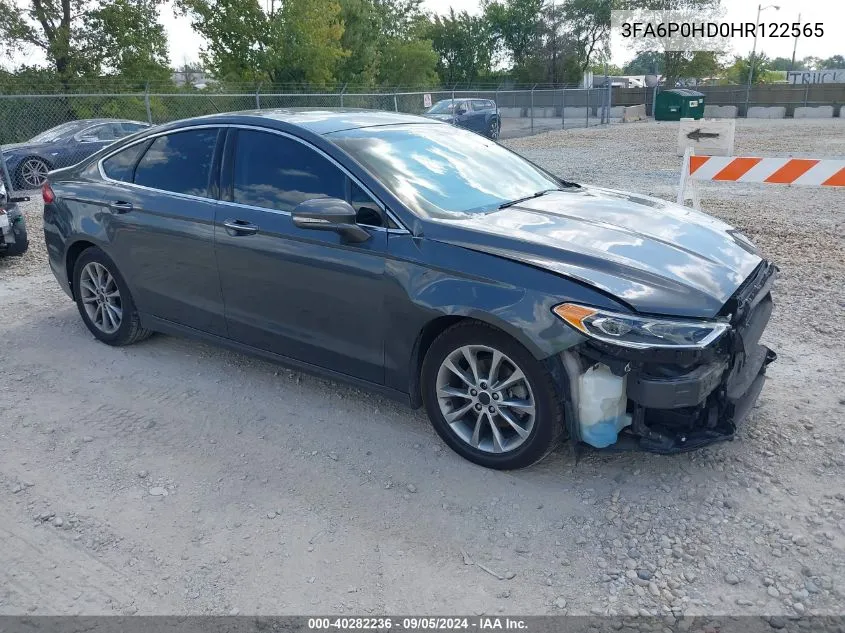 3FA6P0HD0HR122565 2017 Ford Fusion Se