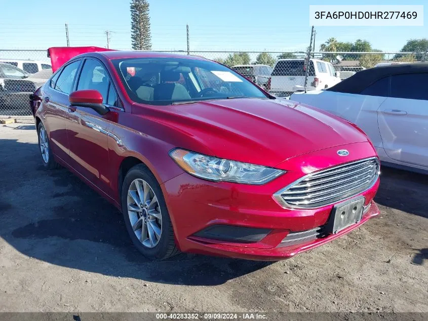 3FA6P0HD0HR277469 2017 Ford Fusion Se