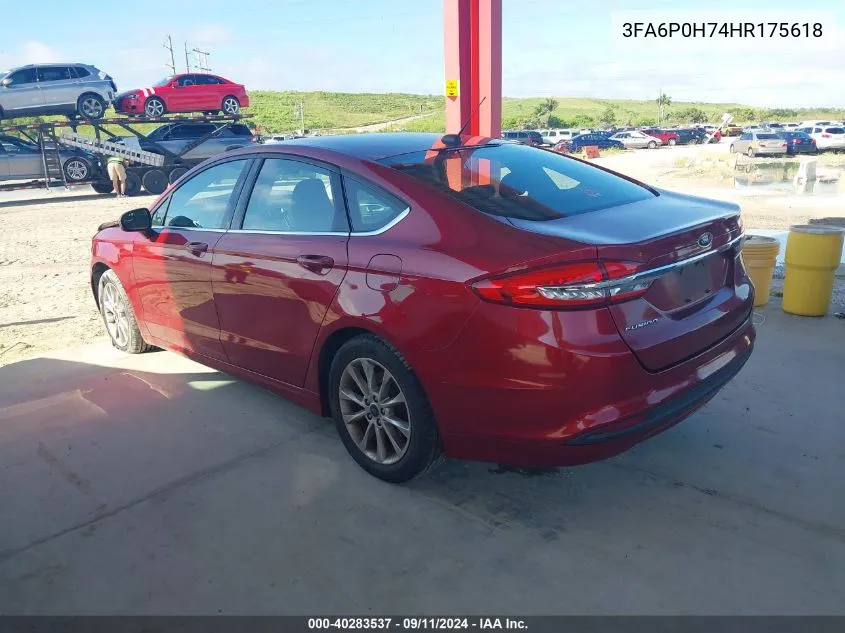 3FA6P0H74HR175618 2017 Ford Fusion Se