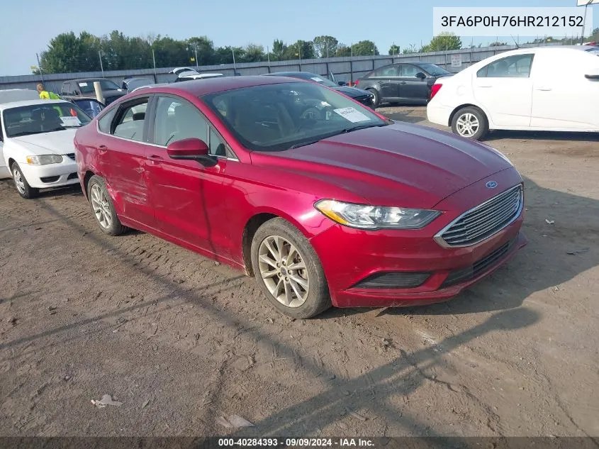 3FA6P0H76HR212152 2017 Ford Fusion Se