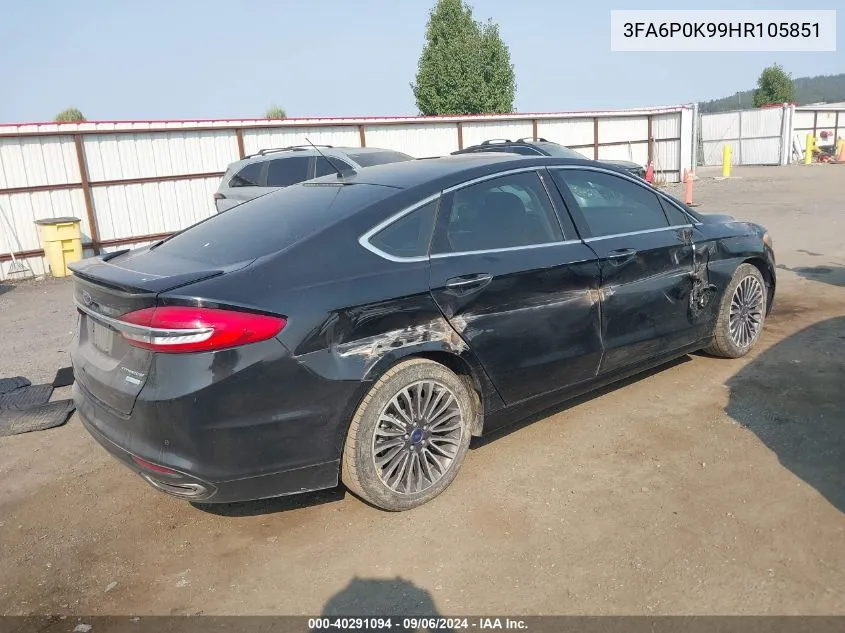 3FA6P0K99HR105851 2017 Ford Fusion Titanium