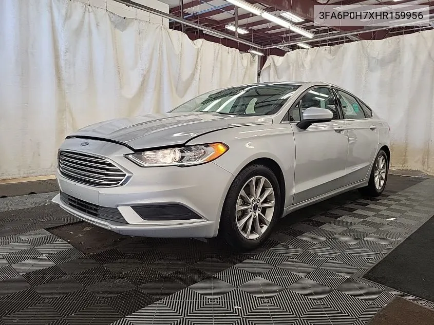 2017 Ford Fusion Se VIN: 3FA6P0H7XHR159956 Lot: 40295001