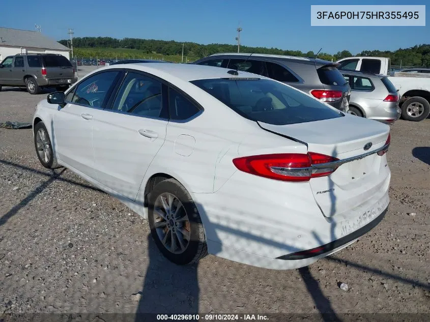 3FA6P0H75HR355495 2017 Ford Fusion Se