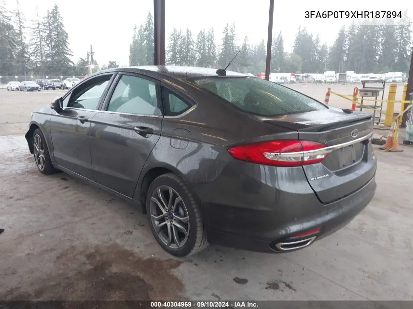 3FA6P0T9XHR187894 2017 Ford Fusion Se