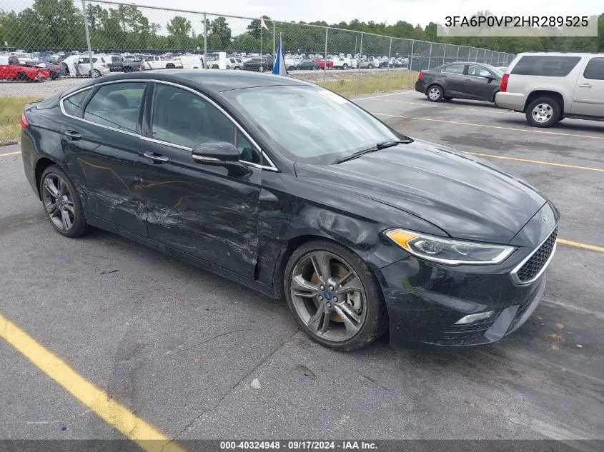 2017 Ford Fusion Sport VIN: 3FA6P0VP2HR289525 Lot: 40324948