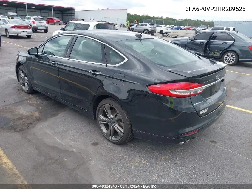 2017 Ford Fusion Sport VIN: 3FA6P0VP2HR289525 Lot: 40324948