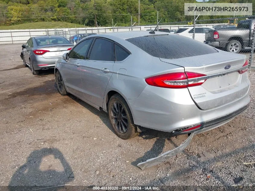 2017 Ford Fusion Se VIN: 3FA6P0H73HR265973 Lot: 40330320