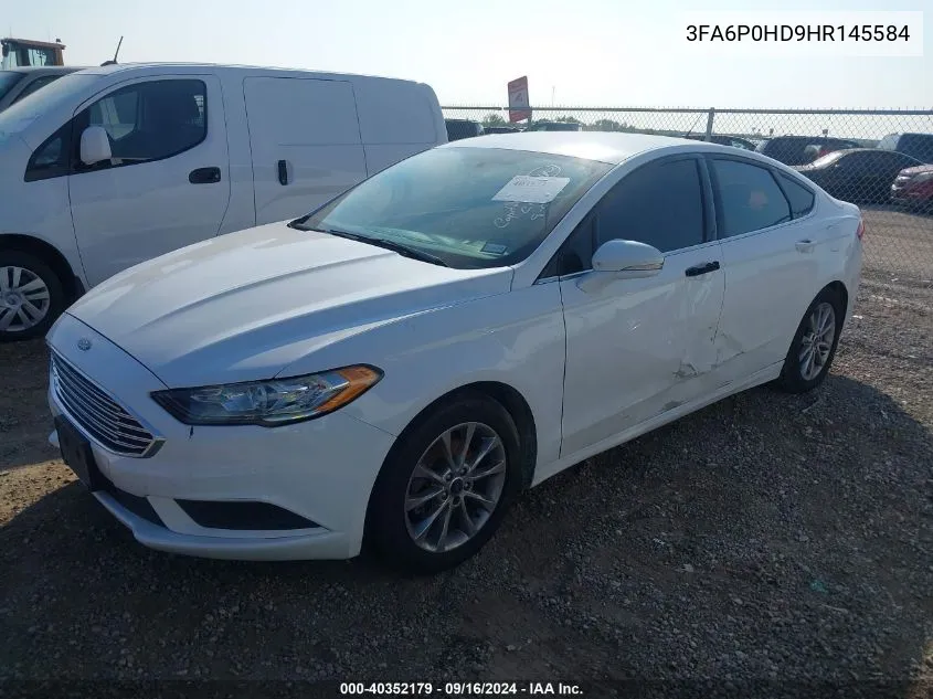 3FA6P0HD9HR145584 2017 Ford Fusion Se