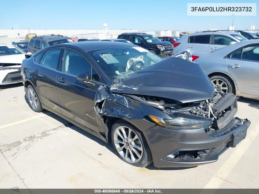 2017 Ford Fusion Hybrid Se VIN: 3FA6P0LU2HR323732 Lot: 40386640