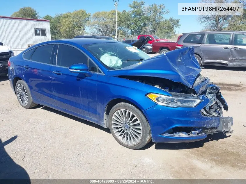 3FA6P0T98HR264407 2017 Ford Fusion Se