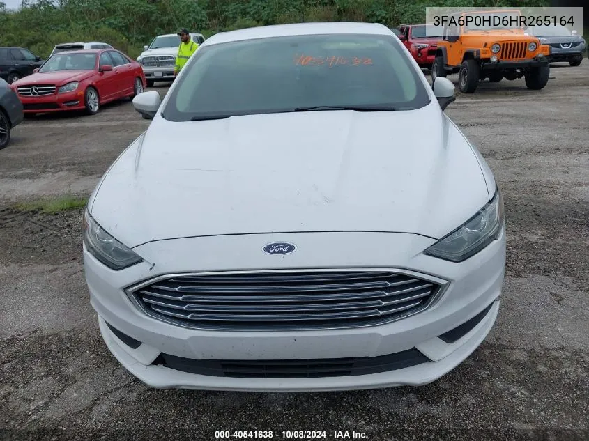 2017 Ford Fusion Se VIN: 3FA6P0HD6HR265164 Lot: 40541638