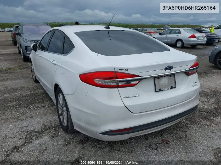 3FA6P0HD6HR265164 2017 Ford Fusion Se