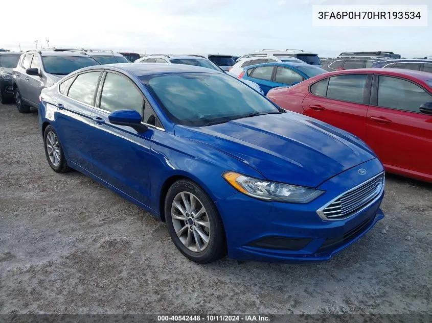 3FA6P0H70HR193534 2017 Ford Fusion Se