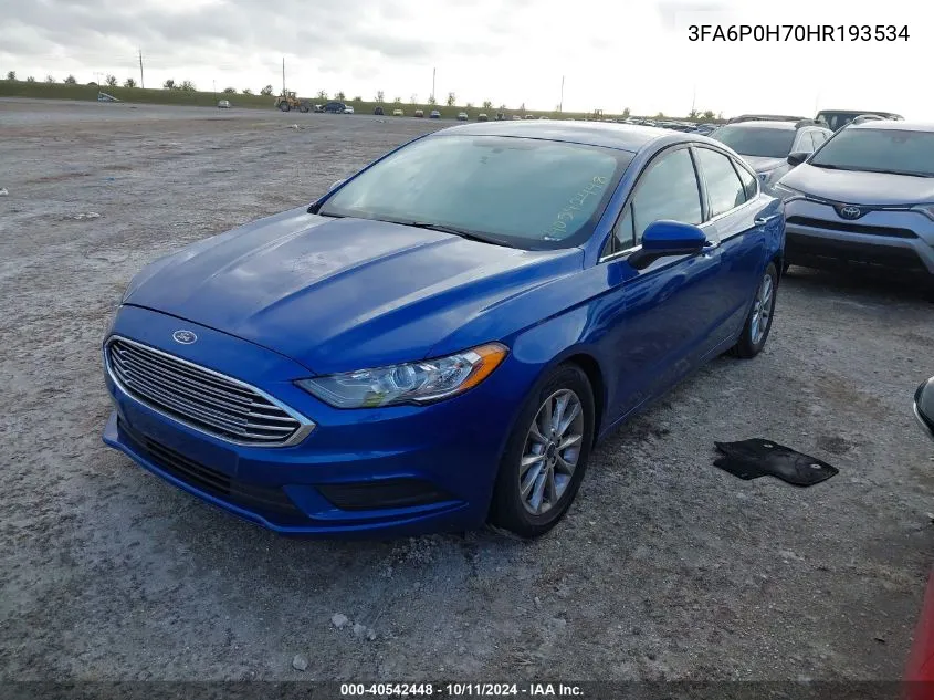 3FA6P0H70HR193534 2017 Ford Fusion Se