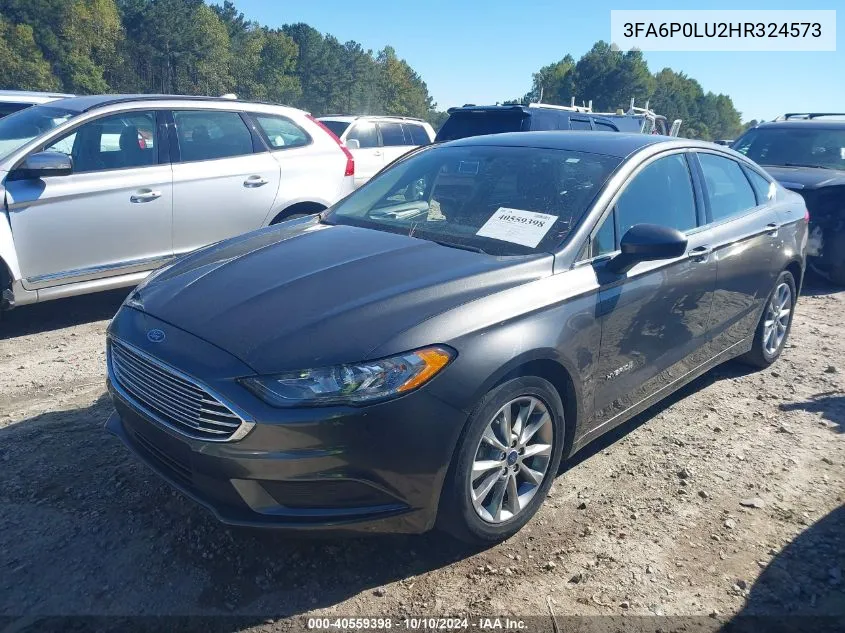 3FA6P0LU2HR324573 2017 Ford Fusion Hybrid Se