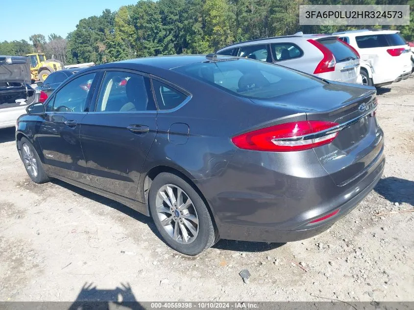 3FA6P0LU2HR324573 2017 Ford Fusion Hybrid Se