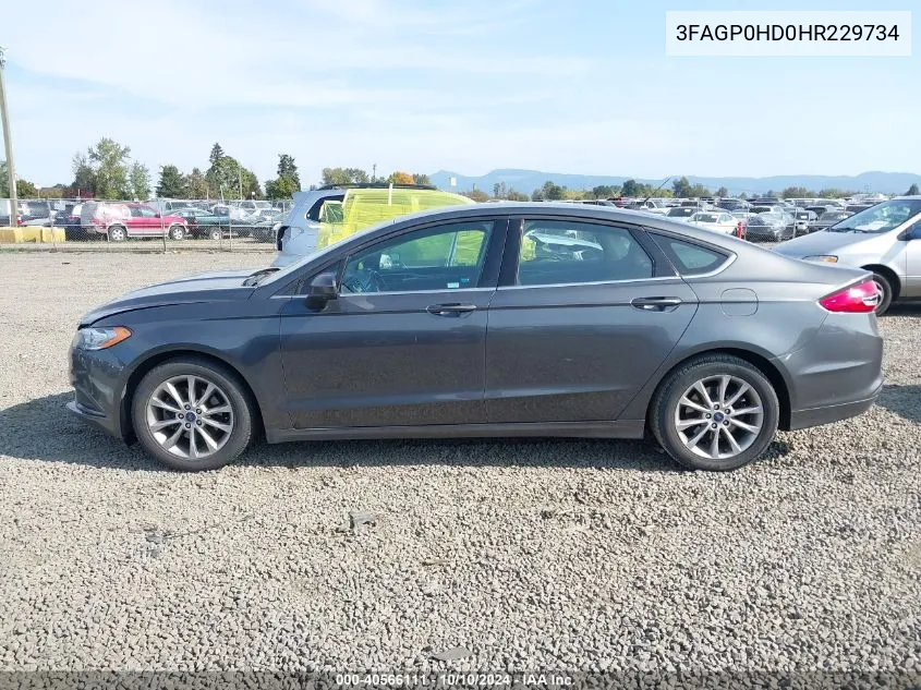 3FAGP0HD0HR229734 2017 Ford Fusion Se