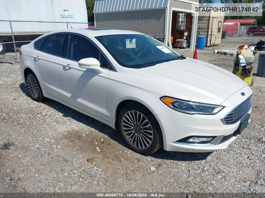 3FA6P0HD7HR174842 2017 Ford Fusion Se