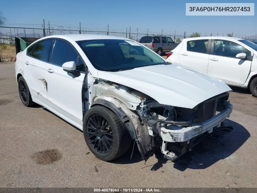 3FA6P0H76HR207453 2017 Ford Fusion Se