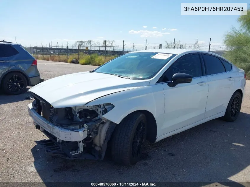 2017 Ford Fusion Se VIN: 3FA6P0H76HR207453 Lot: 40576060