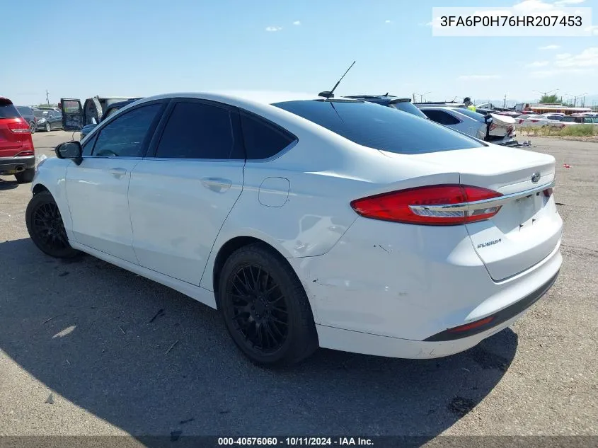 2017 Ford Fusion Se VIN: 3FA6P0H76HR207453 Lot: 40576060