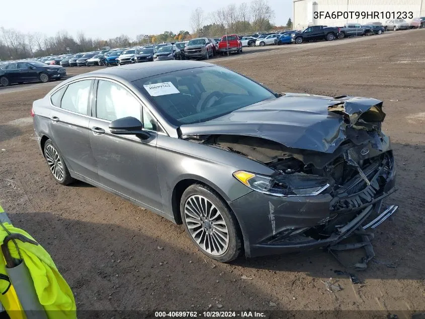 2017 Ford Fusion Se VIN: 3FA6P0T99HR101233 Lot: 40699762