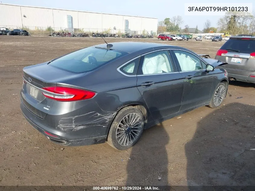 2017 Ford Fusion Se VIN: 3FA6P0T99HR101233 Lot: 40699762