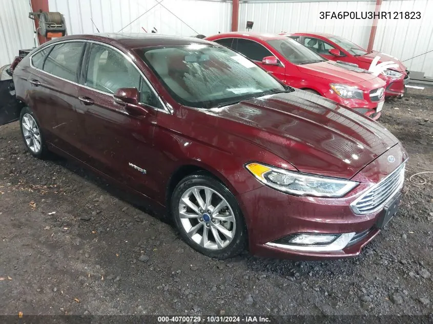 2017 Ford Fusion Hybrid Se VIN: 3FA6P0LU3HR121823 Lot: 40700729