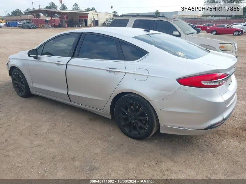 2017 Ford Fusion Se VIN: 3FA6P0H75HR117856 Lot: 40711082