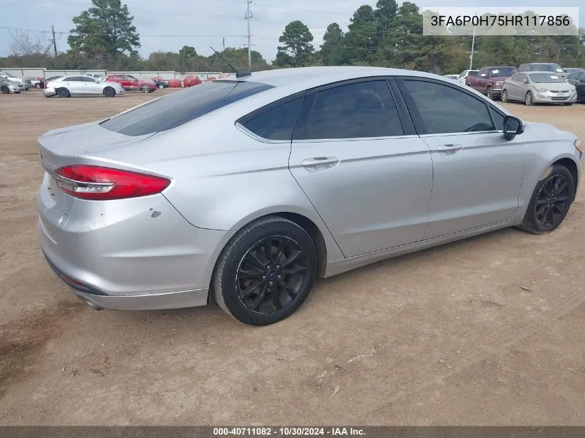 2017 Ford Fusion Se VIN: 3FA6P0H75HR117856 Lot: 40711082