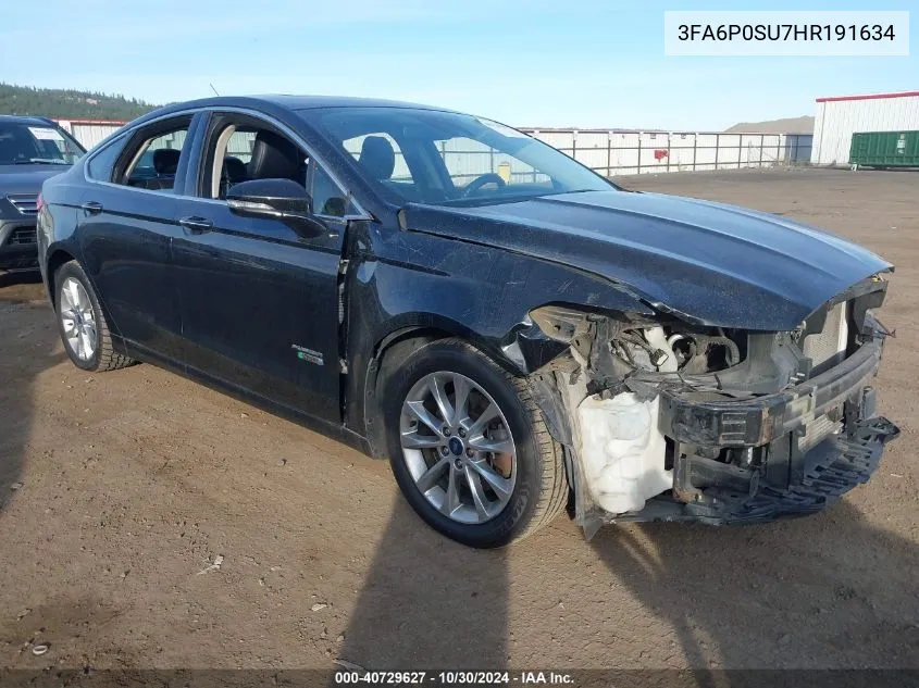 3FA6P0SU7HR191634 2017 Ford Fusion Energi Titanium