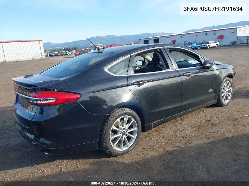 3FA6P0SU7HR191634 2017 Ford Fusion Energi Titanium