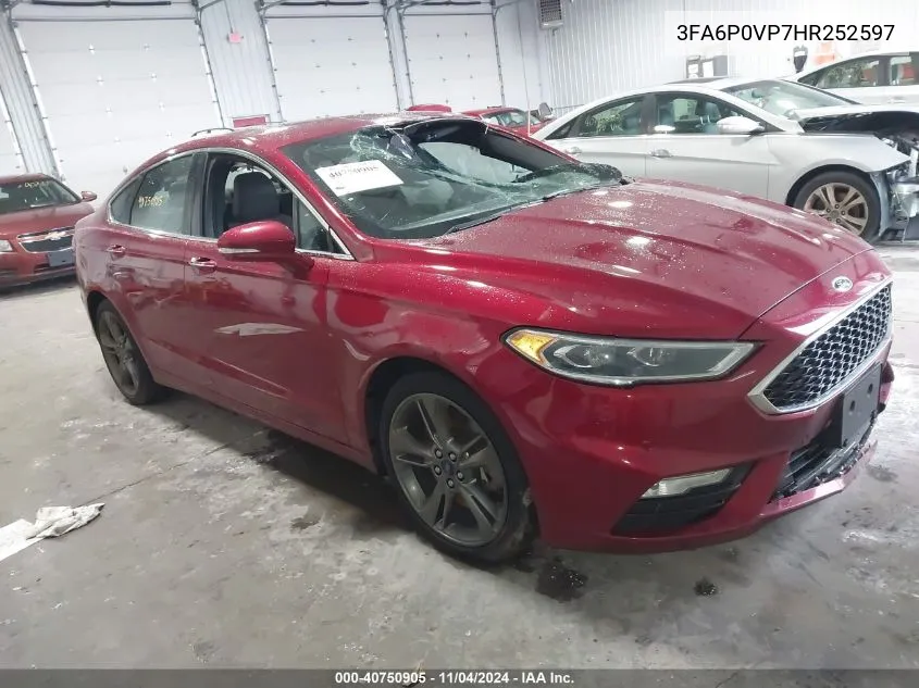 3FA6P0VP7HR252597 2017 Ford Fusion Sport