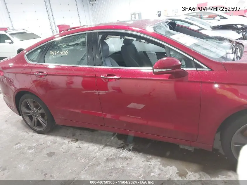 3FA6P0VP7HR252597 2017 Ford Fusion Sport