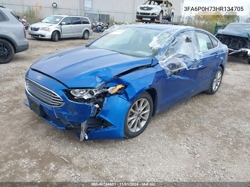 2017 Ford Fusion Se VIN: 3FA6P0H73HR134705 Lot: 40754601