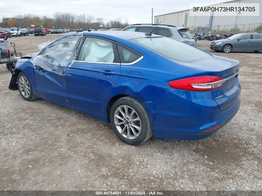 2017 Ford Fusion Se VIN: 3FA6P0H73HR134705 Lot: 40754601