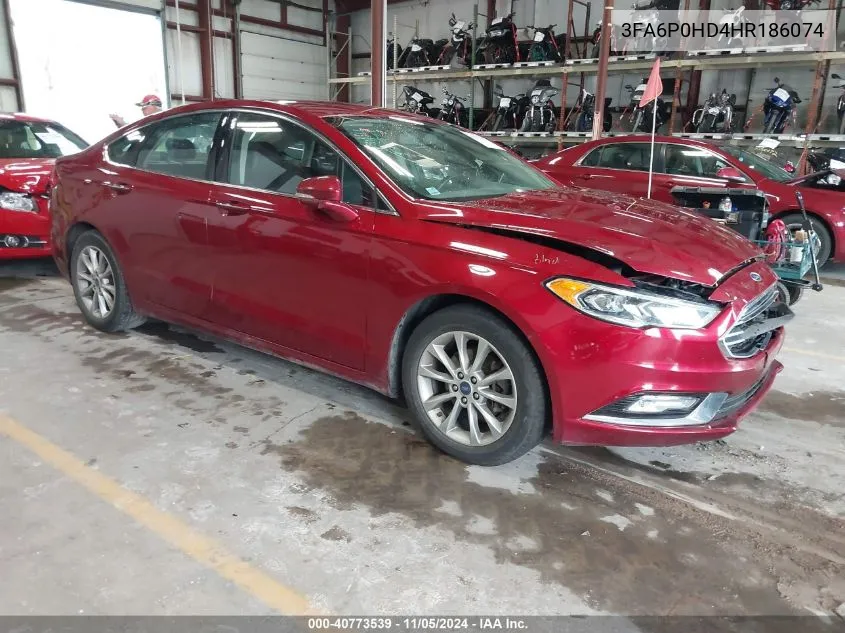 3FA6P0HD4HR186074 2017 Ford Fusion Se