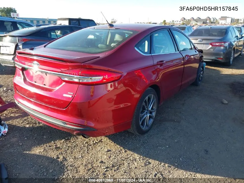 3FA6P0HD5HR157845 2017 Ford Fusion Se