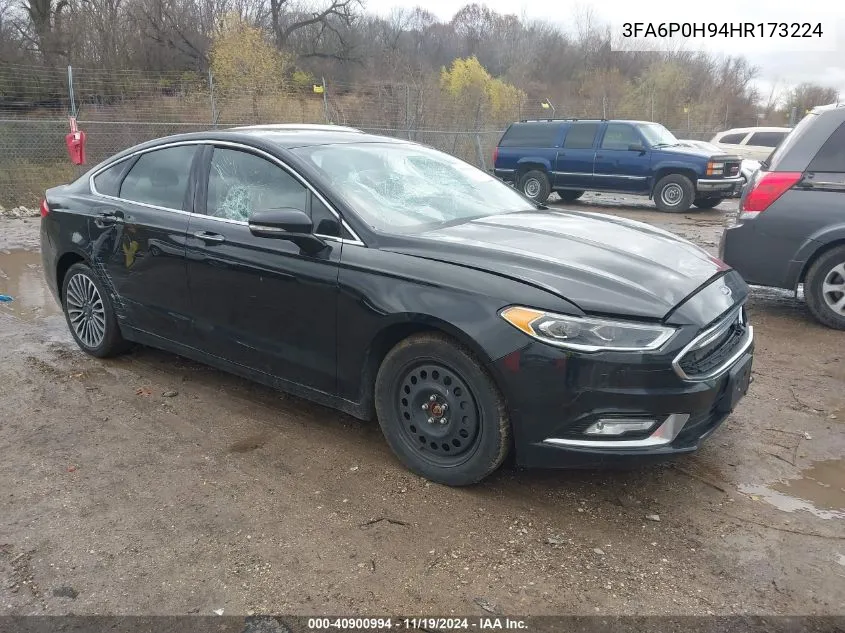 2017 Ford Fusion Se VIN: 3FA6P0H94HR173224 Lot: 40900994