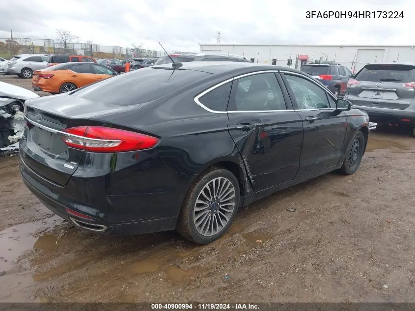 2017 Ford Fusion Se VIN: 3FA6P0H94HR173224 Lot: 40900994