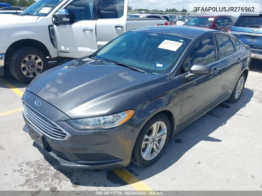 2018 Ford Fusion Hybrid Se VIN: 3FA6P0LU5JR276962 Lot: 39713739