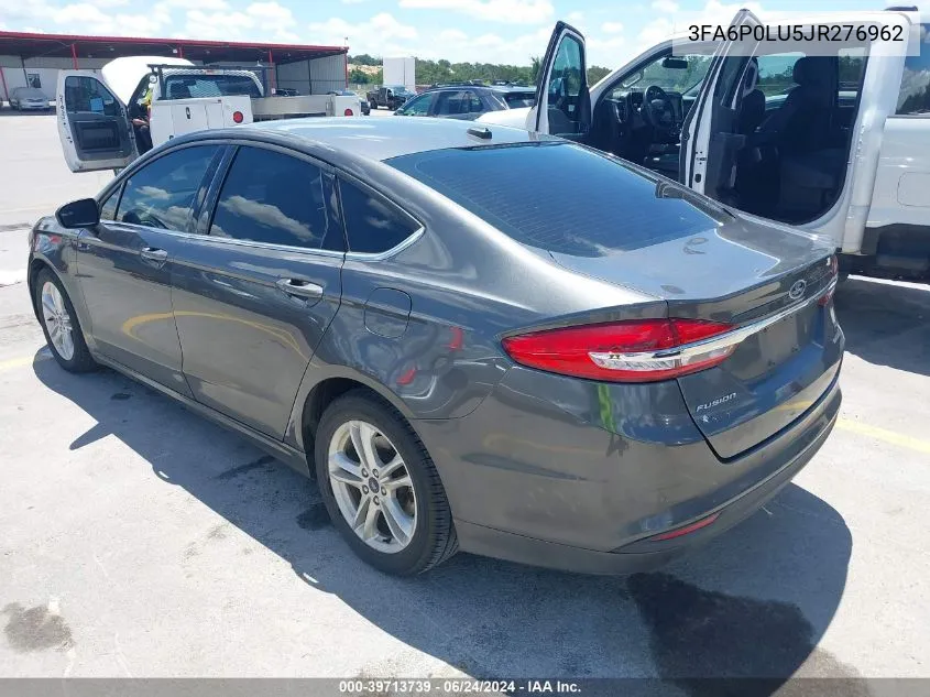 3FA6P0LU5JR276962 2018 Ford Fusion Hybrid Se