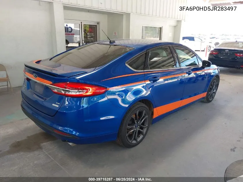 3FA6P0HD5JR283497 2018 Ford Fusion Se