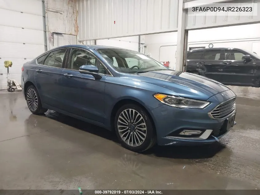 2018 Ford Fusion Titanium VIN: 3FA6P0D94JR226323 Lot: 39792019