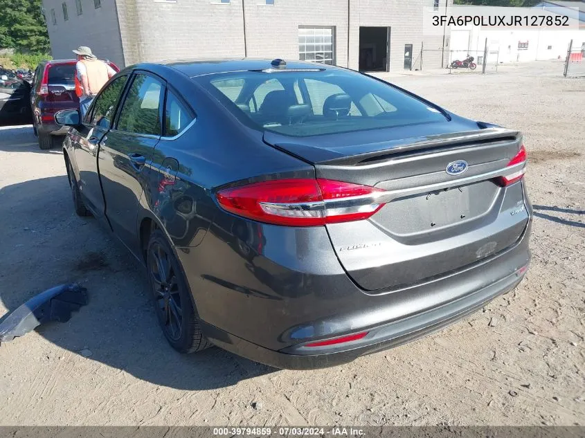 3FA6P0LUXJR127852 2018 Ford Fusion Hybrid Se