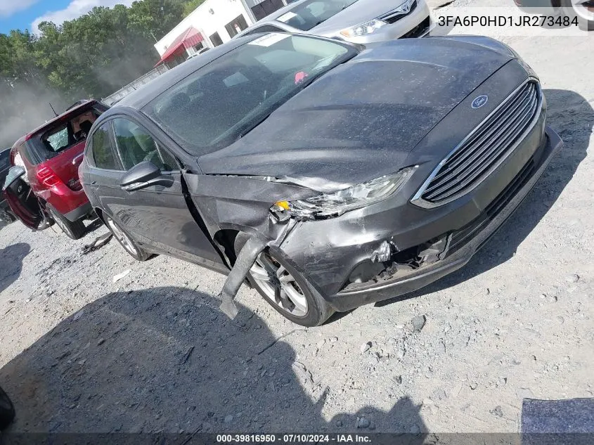 3FA6P0HD1JR273484 2018 Ford Fusion Se