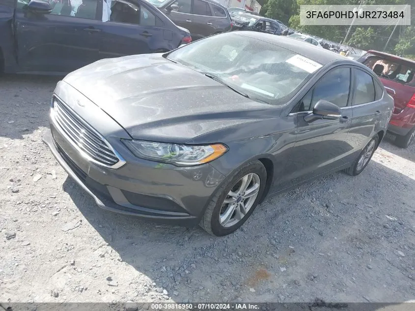 3FA6P0HD1JR273484 2018 Ford Fusion Se