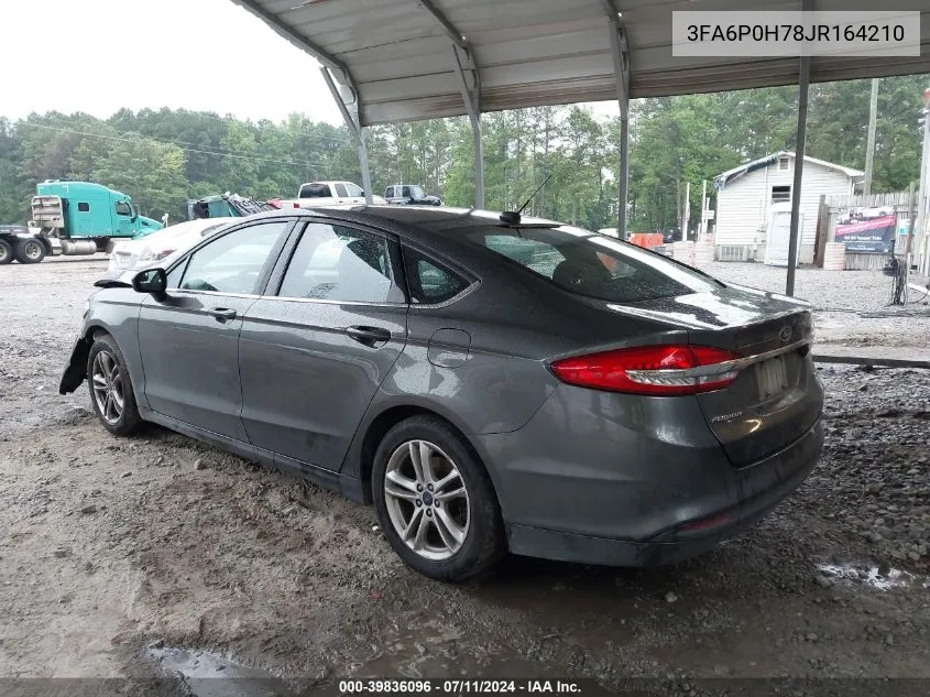 3FA6P0H78JR164210 2018 Ford Fusion Se