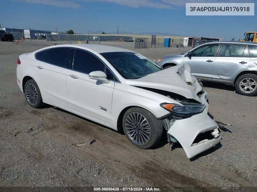 2018 Ford Fusion Energi Platinum/Titanium VIN: 3FA6P0SU4JR176918 Lot: 39850438