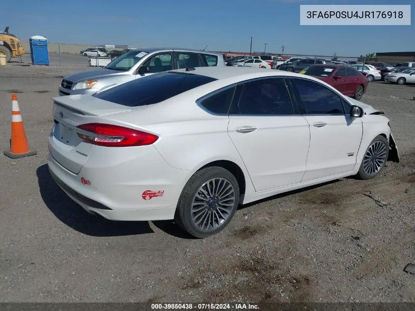 3FA6P0SU4JR176918 2018 Ford Fusion Energi Platinum/Titanium